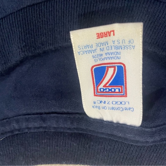 Vintage Logo 7 1995 MLB Cleveland Indians Tee single stitched Sz Large - Picture 3 of 10